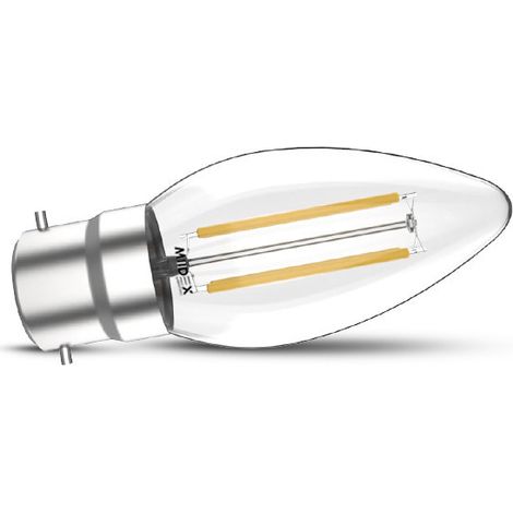Ampoule LED B22 Filament Flamme 4W 4000K Miidex Lighting® (1/2)