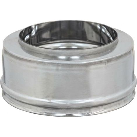 MAKA Terminale Semplice Canna Fumaria Doppia Parete 50 Inox Ø 80 mm (esterno 180) (1/5)