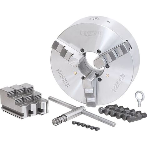 Fervi M078A/320/D1-6 Mandrino Camlock autocentrante di precisione a 3+3 griffe (1/4)