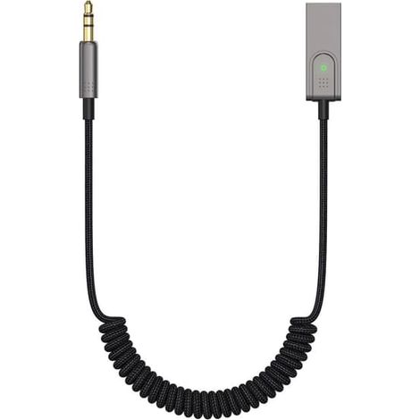 Adaptateur USB Bluetooth 5.1 pour voiture, récepteur audio sans fil avec microphone, appels mains libres, streaming musical pour smartphone, PC, enceinte, amplificateur (1/2)