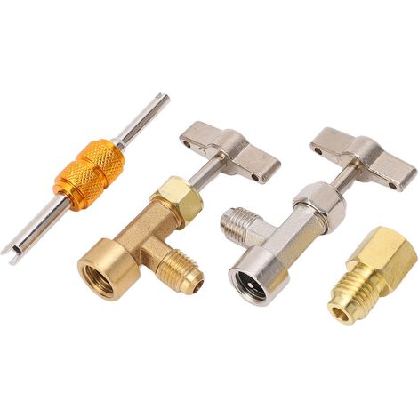 Selbstabdichtender Einzelpunkt-Dosenanschluss-Reparaturadapter-Satz mit Kernentferner R134A (1/5)