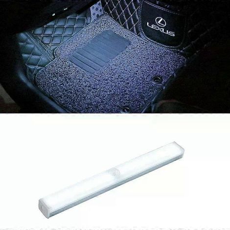 Wiederaufladbare LED-Autoleuchte mit Sensor und Magnethalterung, automatischer Induktion, Beleuchtung von Fußraum, Kofferraum und Motorhaube, manuelle und sensorgesteuerte Modi, kabellos (1/4)