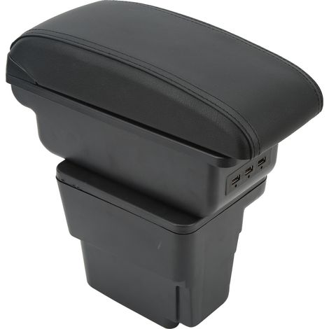 Boîte de rangement pour accoudoir central de voiture avec port de chargement USB, porte-gobelet et organisateur intérieur de remplacement pour Kia Rio3 K2 2012-2017 (1/5)