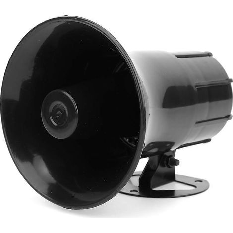 Bocina de alarma universal para coche, sirena de advertencia, sonido de 3 tonos, megáfono para automóvil, altavoz potente, 115 dB, 50 W. (1/5)