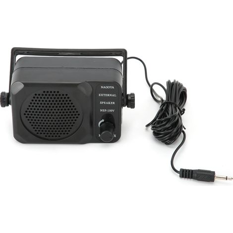 Mini haut-parleur externe portable 3 W avec prise jack 3,5 mm, filtre anti-parasites intégré et interrupteur universel pour radio CB.