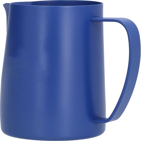 Pichet à café en acier inoxydable 600 ml, tasse à lait pour mousse latte avec bec verseur anti-goutte pour cuisine (1/5)