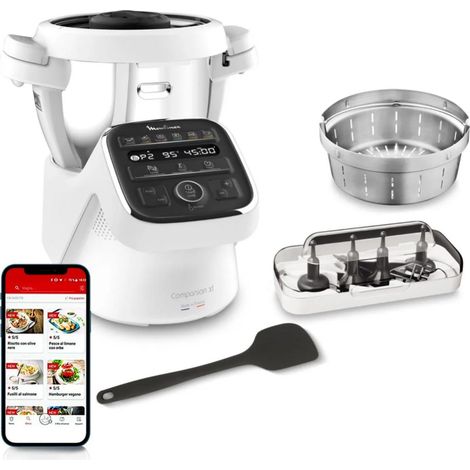 robot da cucina multifunzione 3l 1550w bianco/grigio - HF80DB10 - Moulinex
