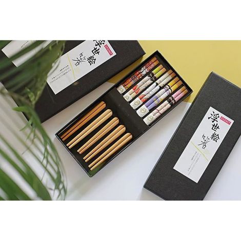 Baguettes - Baguettes En Bambou Naturel Réutilisables - Pour Cuisine Asiatique - 5 Paires (1/5)