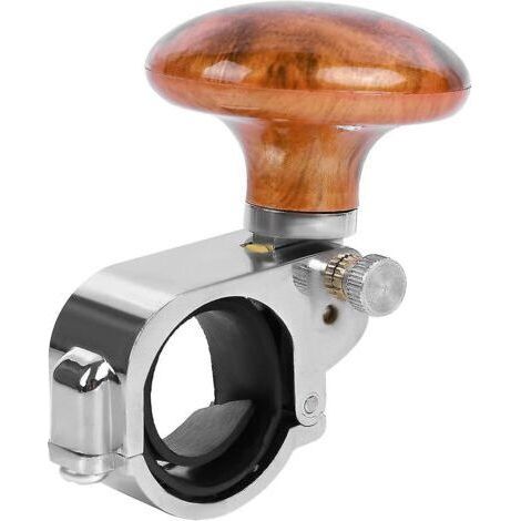 Bouton de volant, booster de direction de voiture poignée boule volant en bois Cadeau (1/5)