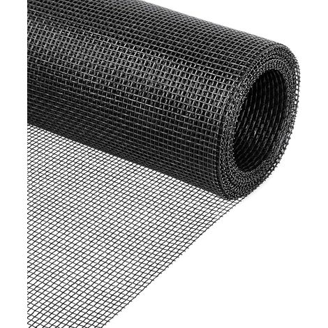 Moustiquaire au mètre - 100 x 120 cm - En fibre de verre - Moustiquaire pour fenêtre - Bricolage - Pour porte de terrasse, fenêtre de toit et fenêtre (120 x 250 cm)