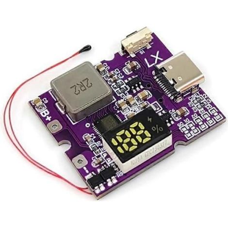 Module de charge rapide bidirectionnel de 22,5 W pour batterie lithium, compatible PD/QC et USB-C. (1/5)