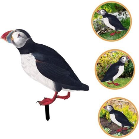 Pair Piquet de Jardin « Seagull » Décoration Extérieure Réaliste pour Pelouse (1/5)