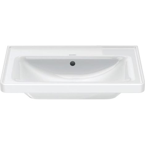 Duravit D-Neo Waschtisch, 650x480mm, ohne Hahnloch, mit Überlauf, (1/5)