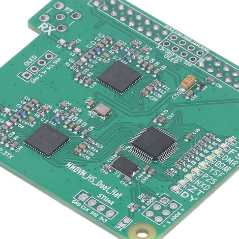 (Livré dans un sachet antistatique) Carte hotspot duplex large avec antenne 433 MHz pour modem numérique MMDVM compatible DMR, D-Star, YSF (C4FM), P25, NXDN et POCSAG. (1/5)