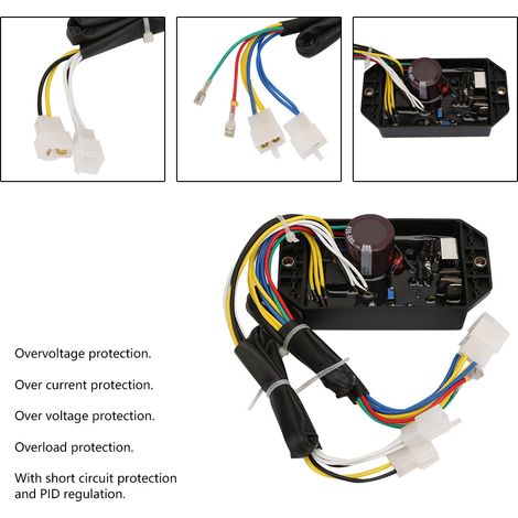 KI-DAVR 50S3 Stabilisateur de tension automatique contrôleur pro pour groupe électrogène triphasé 5 kW accessoire (1/5)