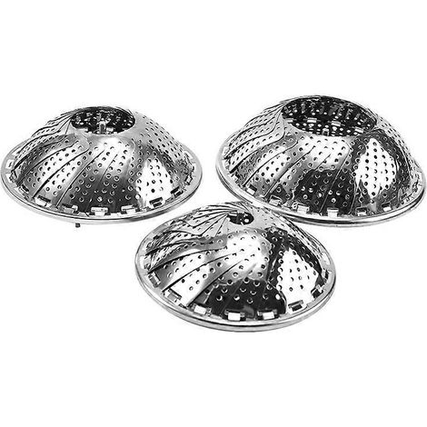 Panier vapeur en acier inoxydable, 18 cm, pour autocuiseur, panier vapeur en forme de marguerite, accessoire pliable pour cuiseur vapeur à légumes (1/5)