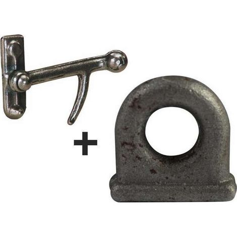 Fermeture droite légère 13 mm avec verrou