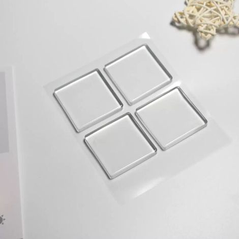 4 PCS Patins Universels Anti-Vibrations,Tapis Anti Vibration Machine a Laver,Tapis Machine à Laver Anti Vibration,Tapis Antidérapants en Silicone Silicone pour Machine à Laver (Transparent) (1/5)