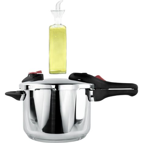 set autocuiseur avec huilier verre antigoutte 500 ml contrôle huile sans éclaboussures