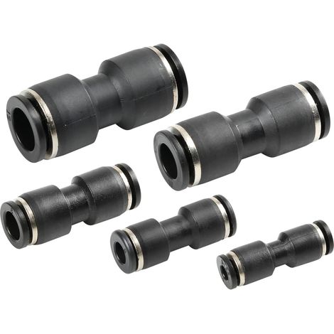 Raccordi tubi aria, set da 5 pz - Ø 4, 6, 8, 10, 12 mm (1/5)
