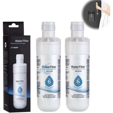 BUNTHAUS PA 2 paquets LT1000P/PC/PCS, MDJ64844601, ADQ74793501, ADQ7479350 filtre à eau de rechange pour réfrigérateur (1/4)