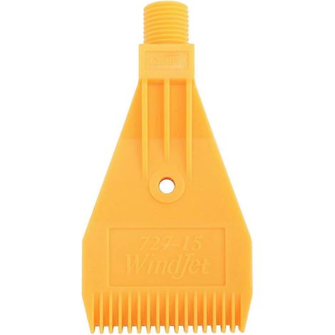 1/4BSP Male Thread ABS Single Hole Air Blow Off Flat Jet Nozzle Yellow Edition 0718 (1/5)