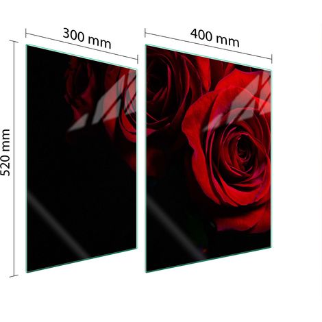 PLACA PROTECTORA DE VIDRIO PARA ESTUFA 70x52 ROSA (1/5)