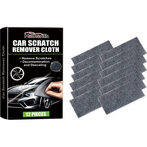 Chiffon de protection anti-rayures Homonth pour voiture, nettoyage et entretien des rayures et taches d'eau sur la peinture, réparation rapide des rayures, chiffon pratique, lot de 12. (1/5)