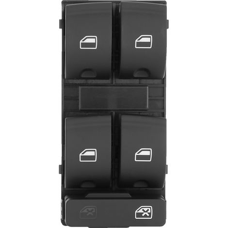 Interrupteur Lève-Vitre - 8ED 959851 - Pour Audi A4 S4 B6 B7 RS4 Seat Exeo 2003-2014 - Noir ABS - 1 Pièce (1/5)