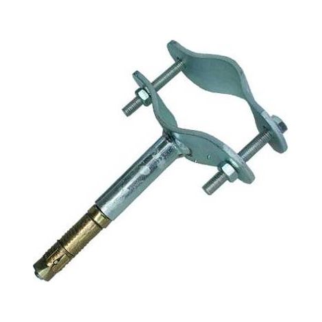 Staffa Con Tassello Per Tubo Antenna 50 Mm Dal Muro