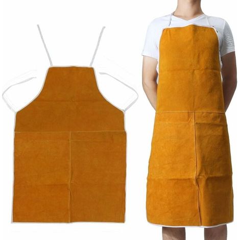 GABRIELLE Tabliers En Cuir De Vache De Soudure Protection D'isolation Thermique Soudeurs Forgeron 70x100 Cm (1/5)
