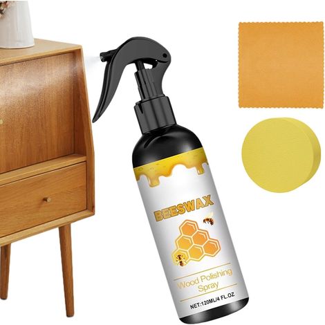 Rénovateur Pour Parquets En Bois Dur Liquide 120 ml Avec Serviette Et Éponge Agent de revêtement parquet bois dur,Salle À Manger, Salon, Appartement, Étagère, Bureau, Meuble, Table (1/5)