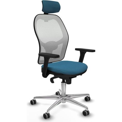 Piqueras y Crespo 3D086G2 Silla de oficina blanca ergonómica (1/3)