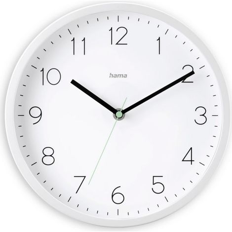 Hama 00222241 Funk Wanduhr 25 cm x 250 mm x 250 mm x 40 mm Weiß (1/5)