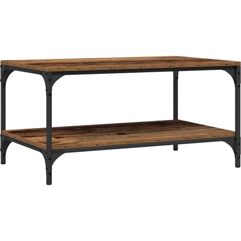 Maison Exclusive - Mesa de Café Madera envejecida 80 x 50 x 40 cm