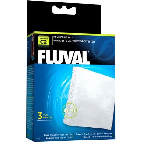 Foamex/Poliéster para filtro mochila Fluval C - Pack de 3