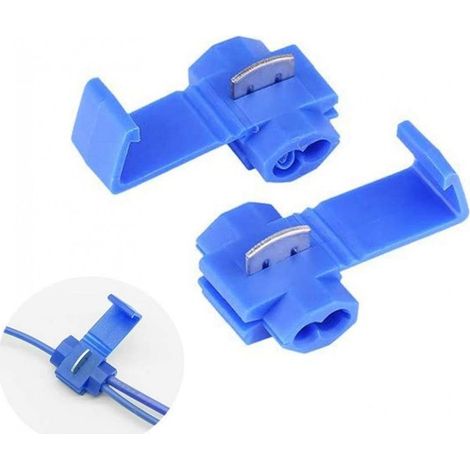 Lot de 2 Connecteurs de câble, bornes d'épissure électriques à sertir, connecteurs électriques à épissure rapide (1/5)