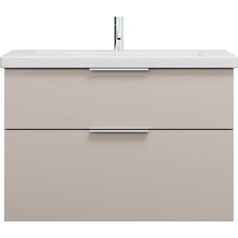burgbad Eqio lavabo en céramique avec meuble sous-lavabo, largeur