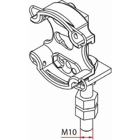 Tm2 45 Supporto Altezza Regolabile A Clip Max 50nm Faac A45060570s Automazione