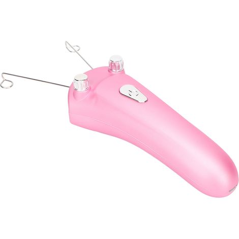 Épilateur électrique pour le visage à fil de coton, LED, rechargeable USB, sans fil, automatique, rose (1/5)
