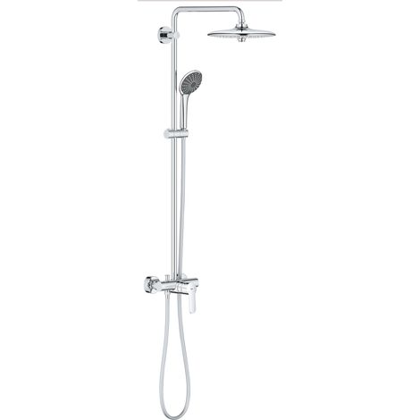 Grohe – Colonne de douche hydromassante 27684001 – Mitigeur monocommande – 3 jets : Rain, SmartRain, Massage – Chrome – Hauteur 123.4cm (1/10)
