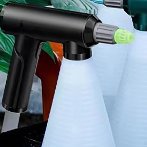 Arroseur électrique 1L ergonomique USB avec poignée confortable pour plantes et jardin, noir, embout court (1/5)
