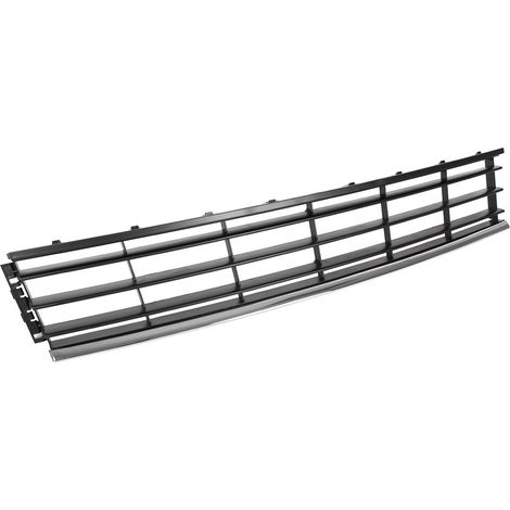 Parrilla delantera VW Passat B7 10-15, central negra + tira cromada. (1/5)