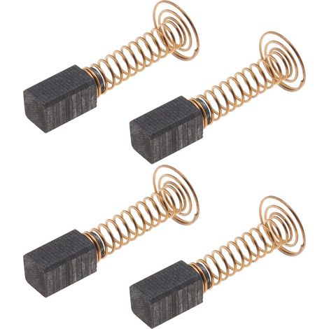 2 Pairs Carbon Brushes 5x5x8mm with Spring Connector Motor Replacement Part Compatible with 300/395/595/3000 Power Tool Accessories (1/5)