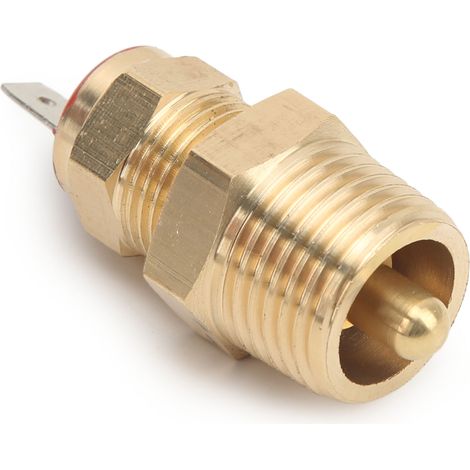 Thermostat de ventilateur de refroidissement de radiateur de moteur, filetage NPT 3/8 po, 185 à 200 °F, pour ventilateurs de 10, 12, 14 et 16 po (1/5)