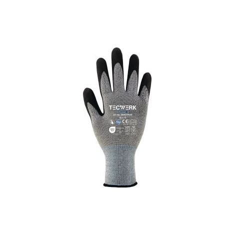 Guantes  Flex  Gr.9  gris/negro  EN  388  EPI  II  TECWERK (1/3)