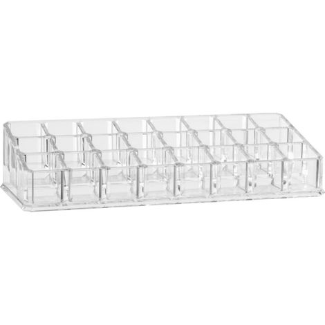 Organiseur à Rouges à Lèvres Beauty 22cm Transparent (1/2)
