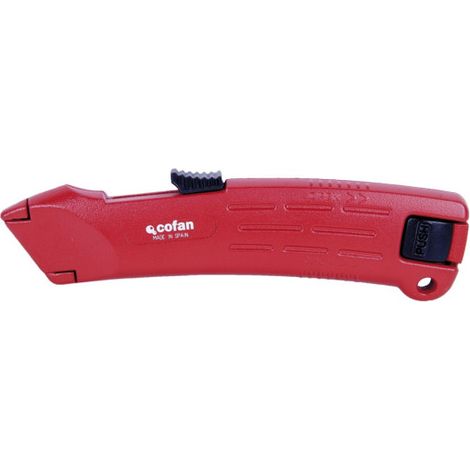 Cúter retráctil zamak automático en acero inoxidable 09514351