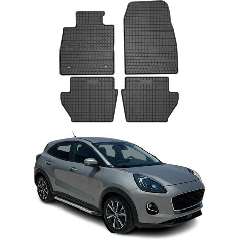 OMAC Tapis de Sol pour Ford Puma 2019-2025 Caoutchouc Noir
