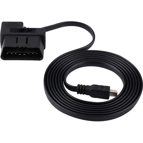 OBD2-USB-Kabel, OBD-II OBD2 EOBD 16-Pin Kfz-Diagnose-Verlängerungsadapter, 180 cm auf Mini-USB-Kabel (1/5)